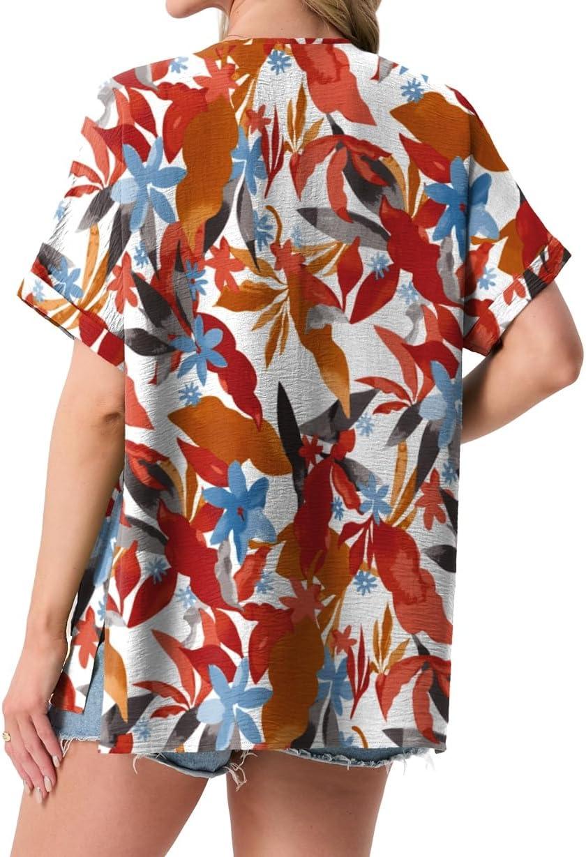 imageGRECERELLE Womens Summer Lightweight Cardigan with Pockets Short Sleeve Open Front Kimono Cover Up for Beach OfficeWhite Maple