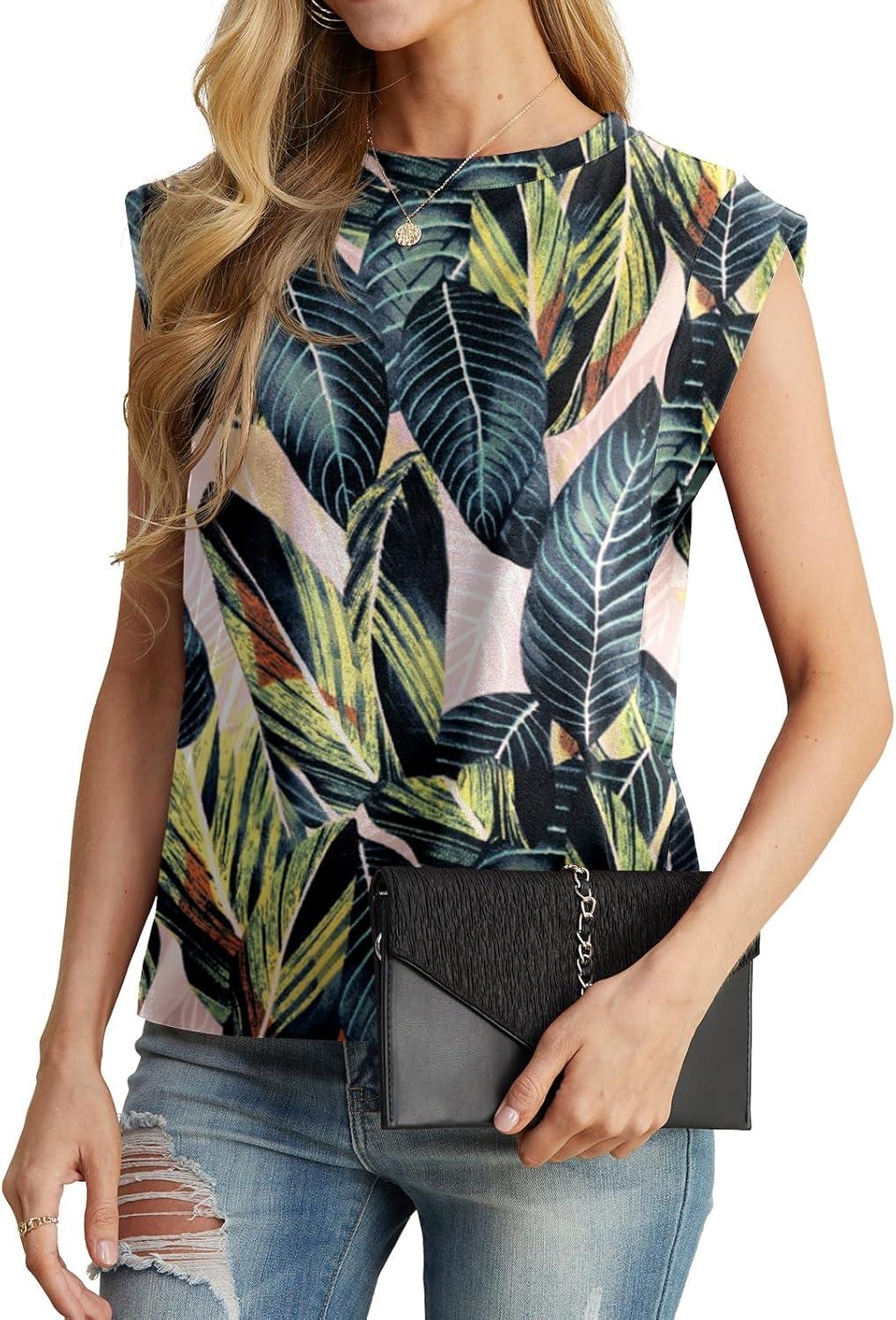 imageGRECERELLE Women 2026 Cap Sleeve Tops Summer Casual Tee Shirt Loose Crew Neck Basic Tank Trendy Work Vacation Outfits S2XLWhite Monotherapy