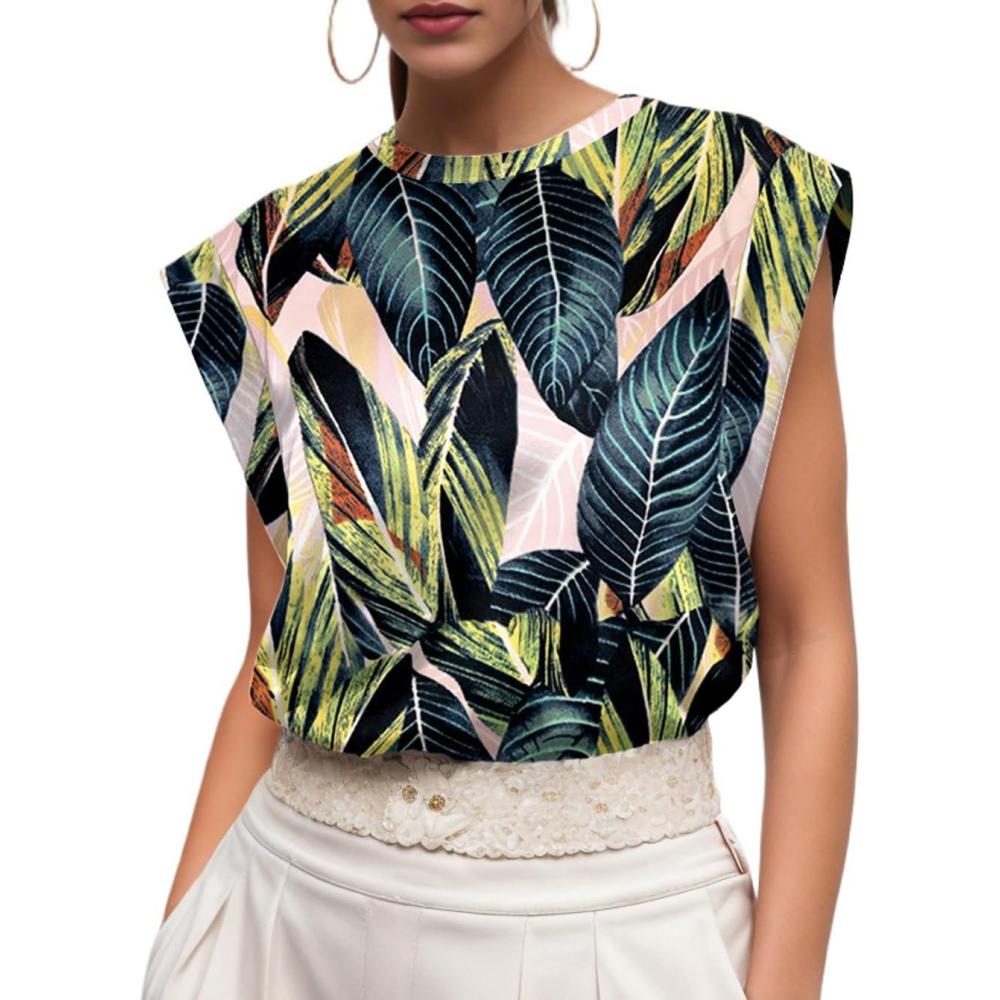 imageGRECERELLE Women 2026 Cap Sleeve Tops Summer Casual Tee Shirt Loose Crew Neck Basic Tank Trendy Work Vacation Outfits S2XLWhite Monotherapy