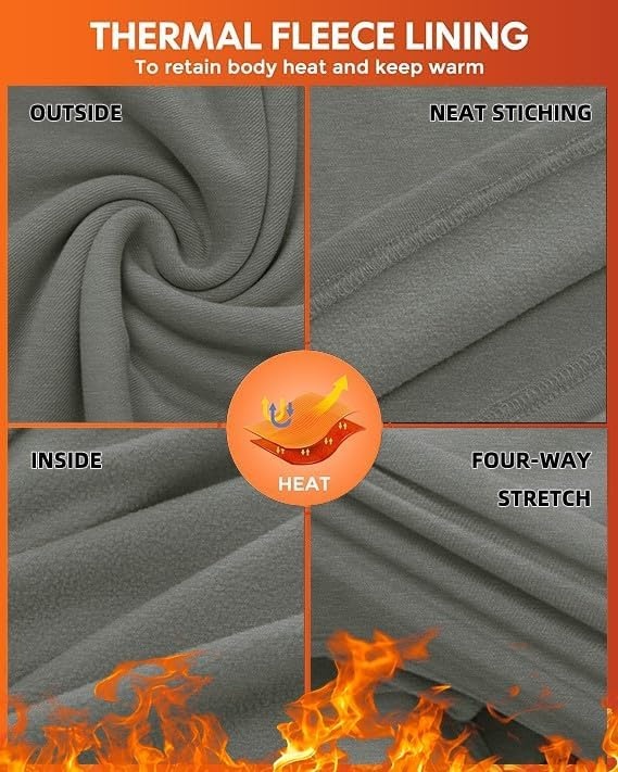 image:imageGRECERELLE 2026 Womens Base Layer Thermal Underwear Pajama SetsGray