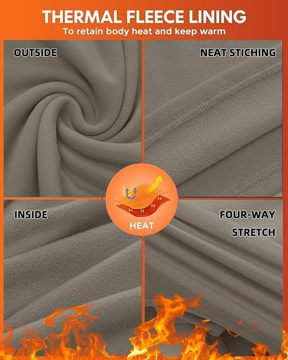 image:imageGRECERELLE 2026 Womens Base Layer Thermal Underwear Pajama SetsWarm Gray