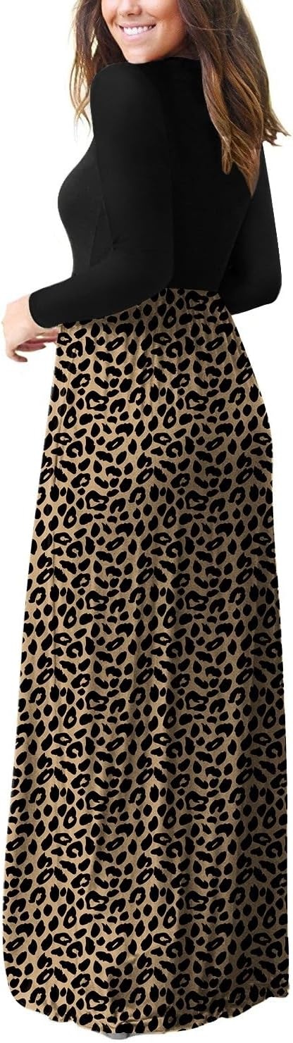 image:imageGRECERELLE Maxi Long Dress for Women Empire Waist Fall Casual DressesLd Dark Khaki