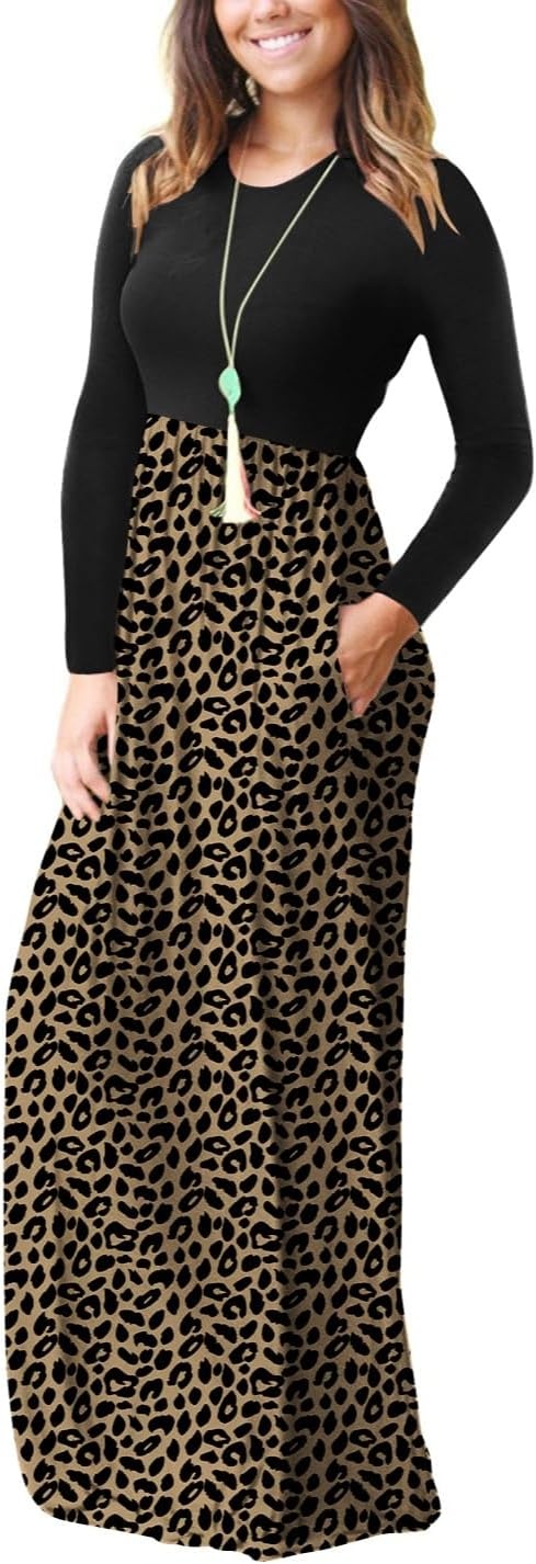 image:imageGRECERELLE Maxi Long Dress for Women Empire Waist Fall Casual DressesLd Dark Khaki